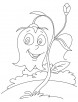 cartoon bellflower coloring page