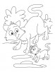 Cat and Kitten coloring page