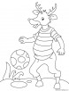 Champion reindeer coloring page