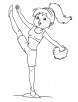 Cheerleading coloring pages