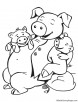 Children are dear to father coloring page