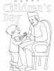 chacha nehru with children coloring page