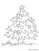Christmas tree coloring page 1