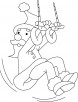 An acrobat coloring page