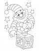 Circus clown coloring page