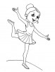 Classical ballet coloring page