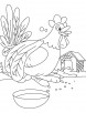 Cock-a-doodle-do coloring page