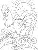 Happy going all day cock coloring pages