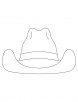 Cow boy hat coloring pages