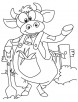 Cow sacred mother coloring page