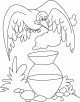 Crow Coloring Page