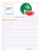 Cursive small letter w practice worksheet