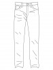 Denim jeans coloring pages