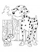 Dog and Puppy coloring page
