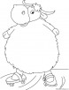 Domestic yak coloring page