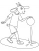 Dwarf goat coloring page