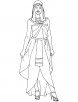 Egyptian woman coloring page