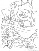 Endangered animals coloring page