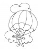 Parachute Coloring Page