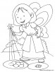 Fairy coloring page-13