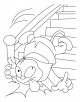 Falling Coloring Page