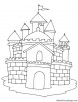 Famous castle coloring page