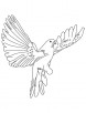 Fast flying dove coloring page
