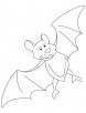 Fish eater bat coloring page