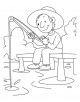 Fishing Coloring Page