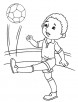 Football lover coloring page