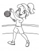 Forehand service coloring page