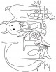 Alphabet A to Z coloring  page