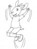 Goat jump coloring page