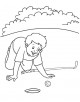 Golf Coloring Page