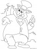 Good luck pig coloring page