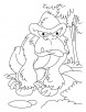 Angry gorilla coloring pages