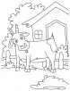 Great goat coloring page