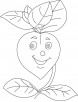 Happy basil coloring page
