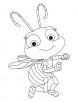 Cute honey bee coloring pages
