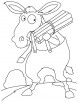 Horse family member coloring page