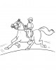 Horse Riding Coloring Page