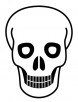 Human skull coloring pages