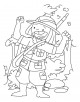 Hunter Coloring Page