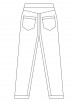 Jeans with two pockets coloring pages