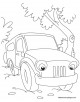 Jeep Coloring Page
