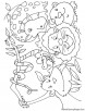 Jungle animals coloring page