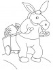 Laborer donkey coloring page