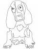 Lazy dog coloring page