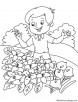 Lily everywhere coloring page