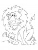 An angry lion coloring pages